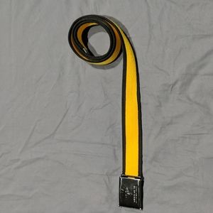 Adjustable Yellow and Navy Diamond Supply Co Canvas Belt "Shine Forever"
